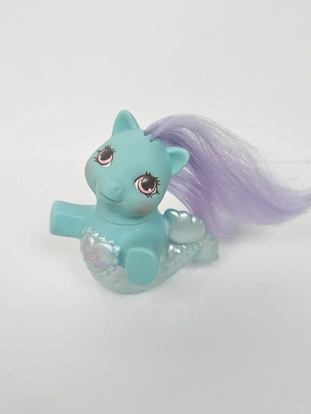 1991 My Little Pony G1 Hasbro Baby Blue Sea Princess Fancy Mermaid Vintage Flaws
